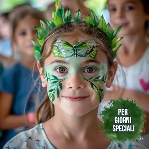 Festicy Trucco Carnevale Viso Bambini E Adulti 2025 I 20g Colori Truccabimbi Anallergici Atossici I Spugna Inclusa I miniatura 2