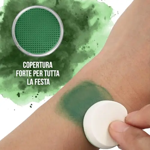 Festicy Trucco Carnevale Viso Bambini E Adulti 2025 I 20g Colori Truccabimbi Anallergici Atossici I Spugna Inclusa I miniatura 3