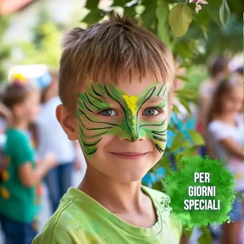 Festicy Trucco Halloween Viso Bambini E Adulti 2025 I 20g Colori Trucco Halloween Bambini Anallergici Atossici I Spugna miniatura 2