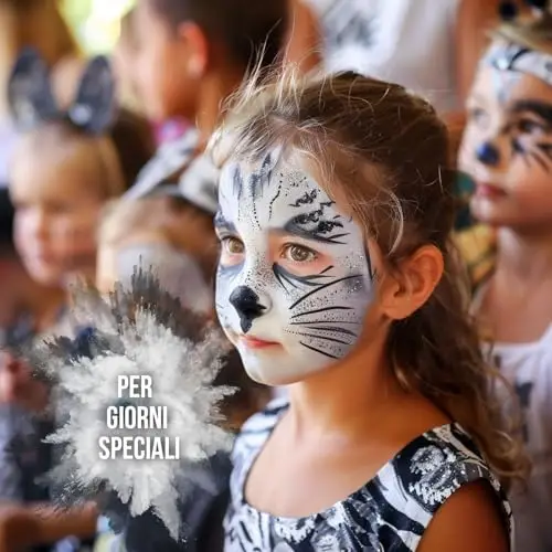 Festicy Trucco Halloween Viso Color Grigio Bambini E Adulti 2025 I 20g Colori Trucco Halloween Bambini Anallergici miniatura 2