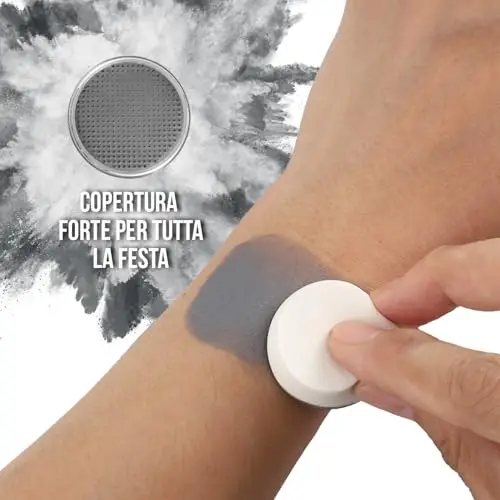 Festicy Trucco Halloween Viso Color Grigio Bambini E Adulti 2025 I 20g Colori Trucco Halloween Bambini Anallergici miniatura 3