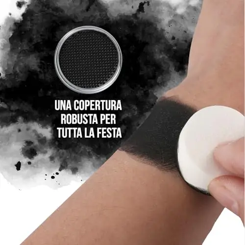 Festicy Trucco Halloween Viso Color Nero Bambini E Adulti 2025 I 20g Colori Trucco Halloween Bambini Anallergici miniatura 3