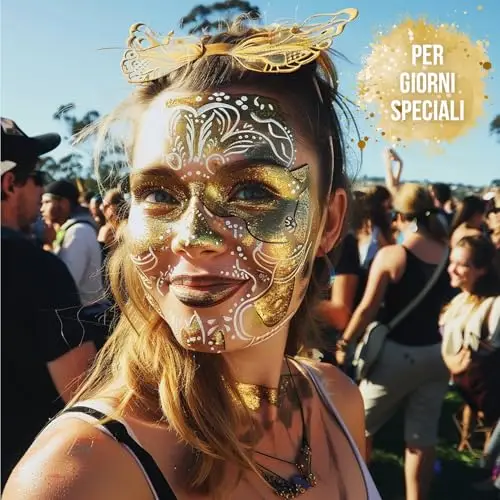 Festicy Trucco Halloween Viso Color Oro Bambini E Adulti 2025 I 20g Colori Trucco Halloween Bambini Anallergici miniatura 2