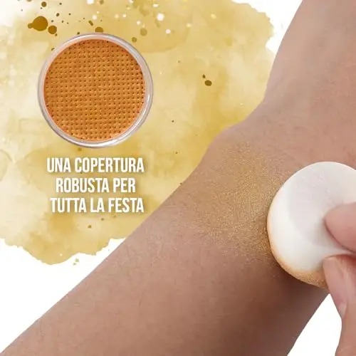 Festicy Trucco Halloween Viso Color Oro Bambini E Adulti 2025 I 20g Colori Trucco Halloween Bambini Anallergici miniatura 3