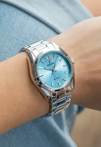 festina alegria women's blue stainless steel watch bracelet Boyfriend CollectionBlue miniatura 2