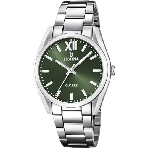 festina alegria women's green stainless steel watch bracelet Boyfriend CollectionGreen miniatura 3