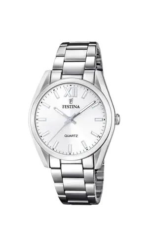 festina alegria women's white stainless steel watch bracelet Boyfriend CollectionWhite