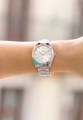 festina alegria women's white stainless steel watch bracelet Boyfriend CollectionWhite miniatura 2