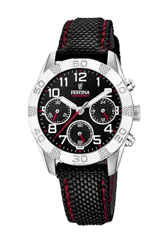 Festina Orologio Cronografo Quarzo Bambino con Cinturino in Tessuto F20346/3