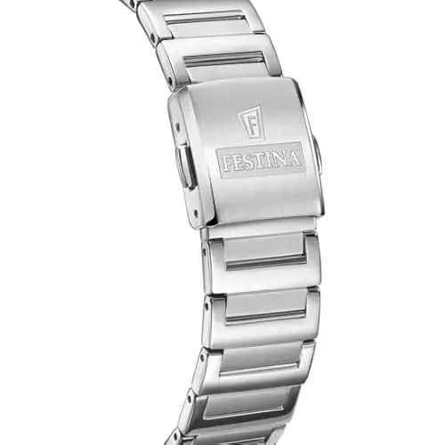 Festina Orologio Donna F20679/2 On The Square cassa di Acciaio inossidabile 316l Grigio cinturino in Acciaio miniatura 2