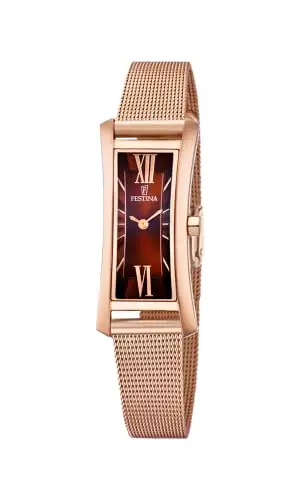Festina Orologio Donna F6804/C Outlet cassa di Acciaio inossidabile 316l Oro cinturino in Acciaio inossidabile 316l Rosa