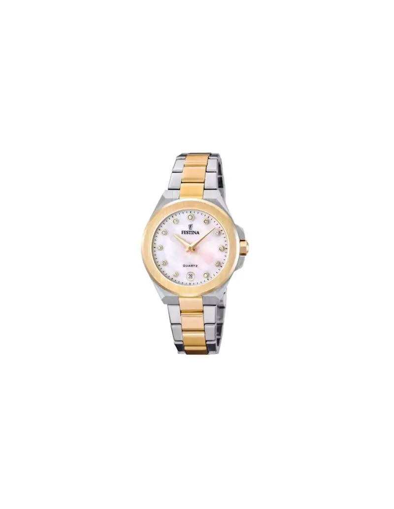 Orologio FESTINA Mademoiselle F20702/1 Beige con cinturino in acciaio bicolore