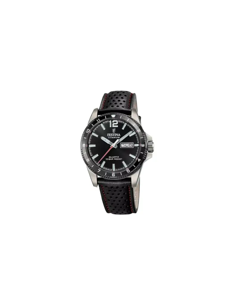 Orologio FESTINA Titanium F20699/4 Black con cinturino in pelle nero
