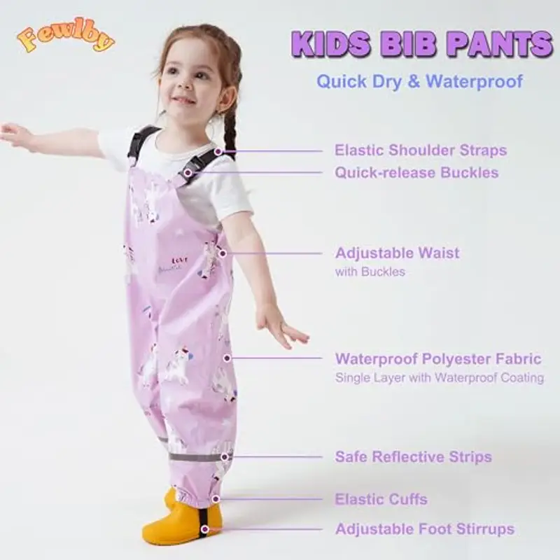 Fewlby Salopette Bambina Viola 2333786 miniatura 3