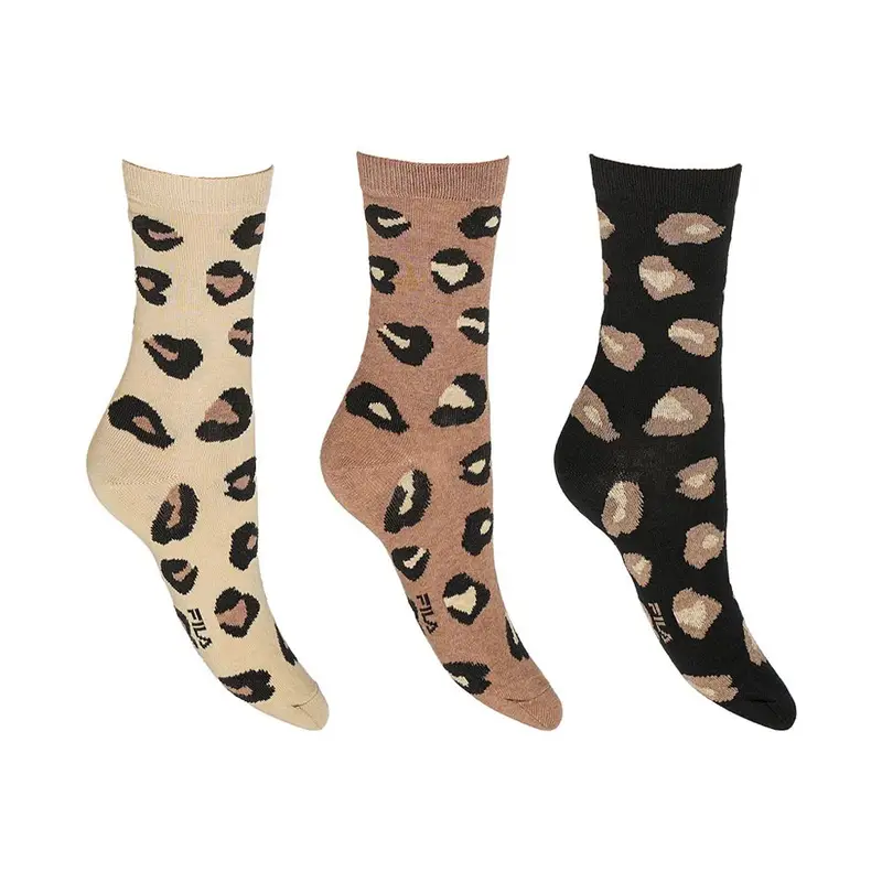 Calza Maculata Tris Pack Beige Donna 39/42