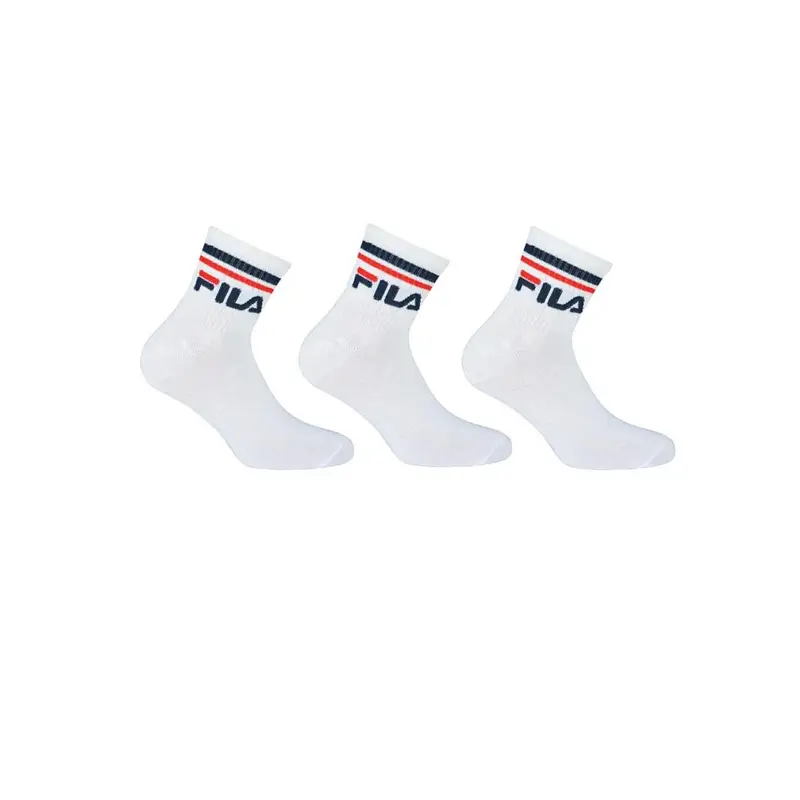 Calza Quarter Tris Pack Bianco Uomo 35/38