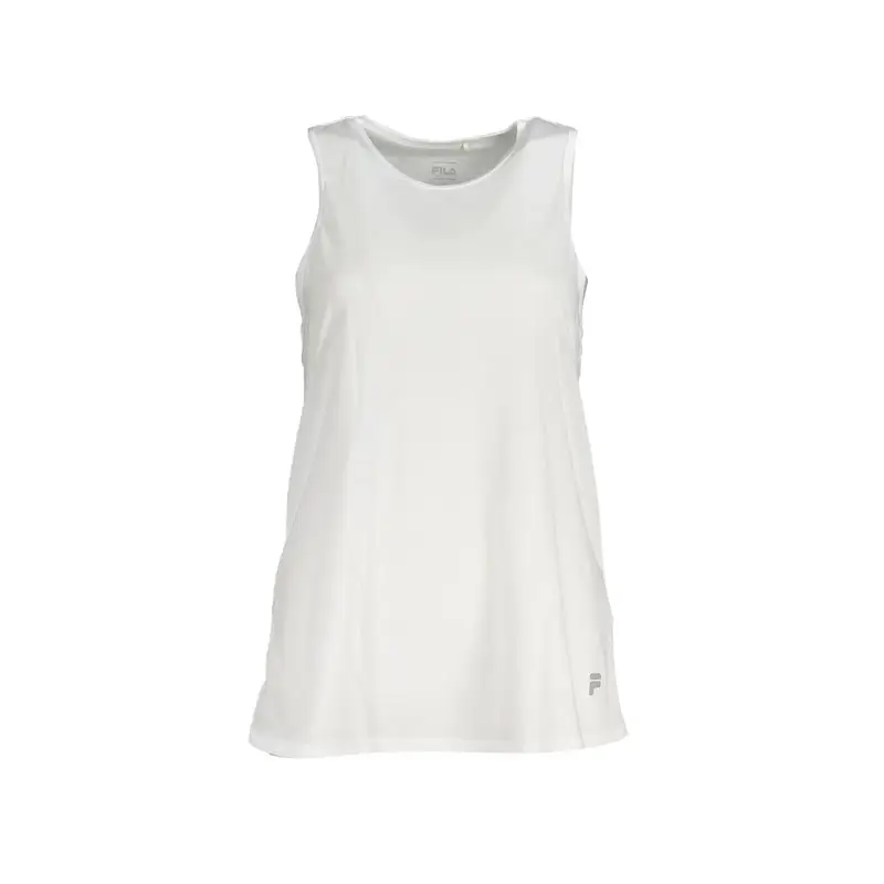 Fila Canotta Americana Donna Bianca con Stampa Logo