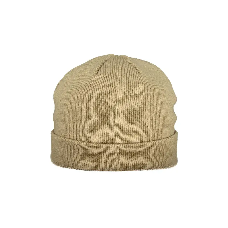 Cappello Berretto Uomo Beige Ricamo Logo miniatura 2