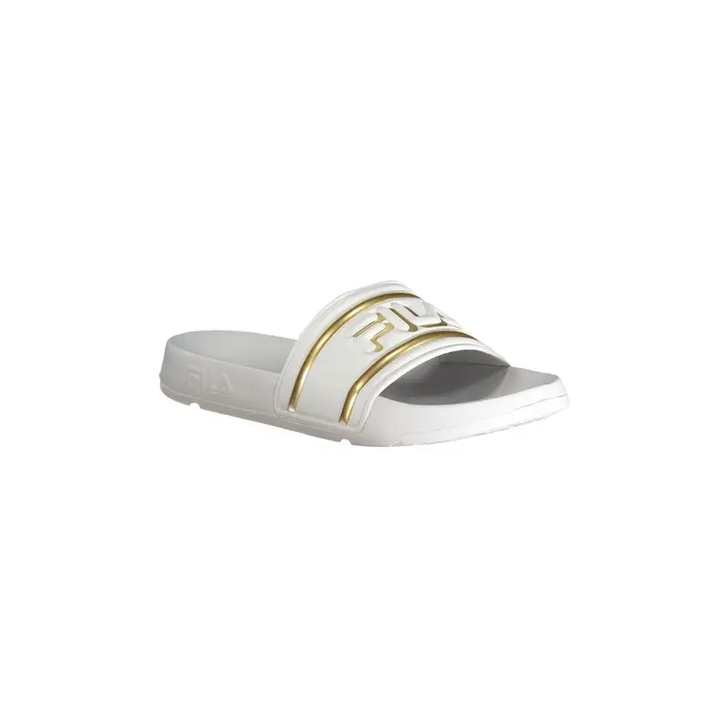 Ciabatte Donna Bianche Morro Bay Logo con Dettagli Gold Bianco miniatura 2