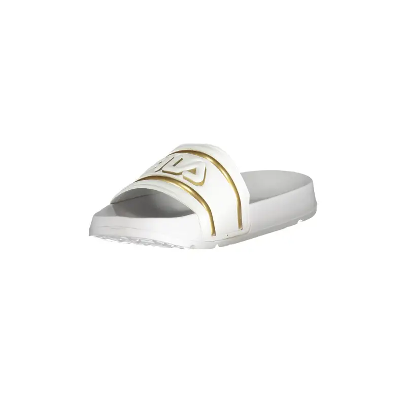 Ciabatte Donna Bianche Morro Bay Logo con Dettagli Gold Bianco miniatura 3