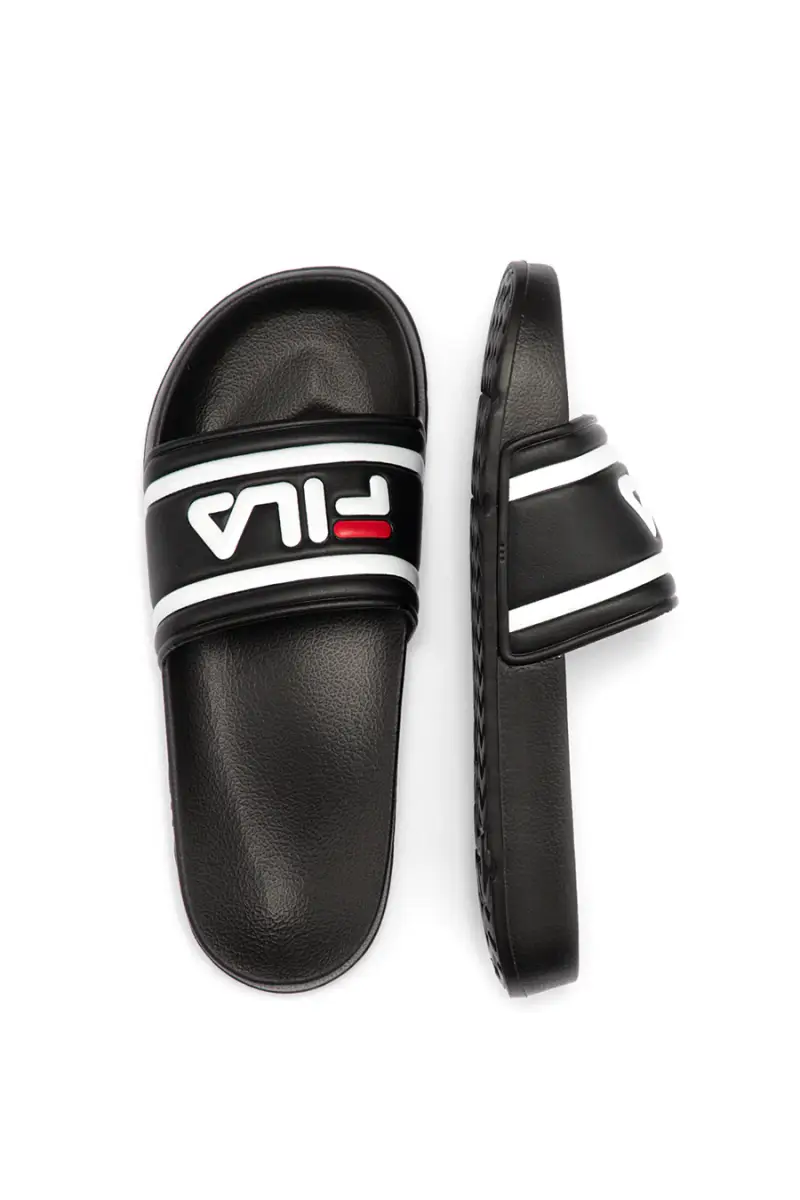 Ciabatte nere con logo maxi Fila 101093 [NERO] miniatura 5