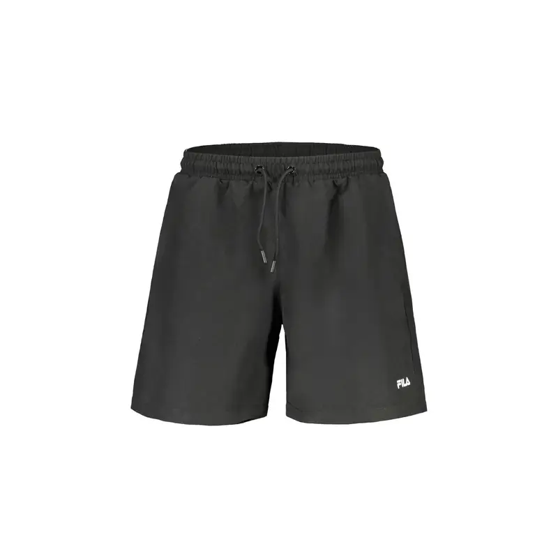 Costume da Mare Uomo Nero Stampa Logo