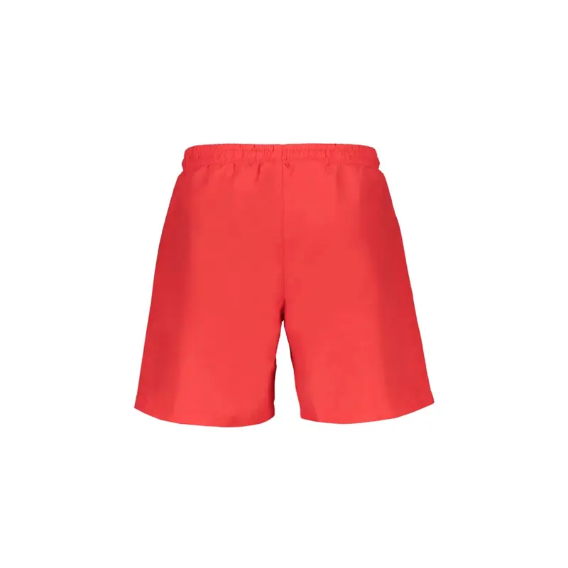 Costume Mare Uomo Rosso Stampa Logo miniatura 2