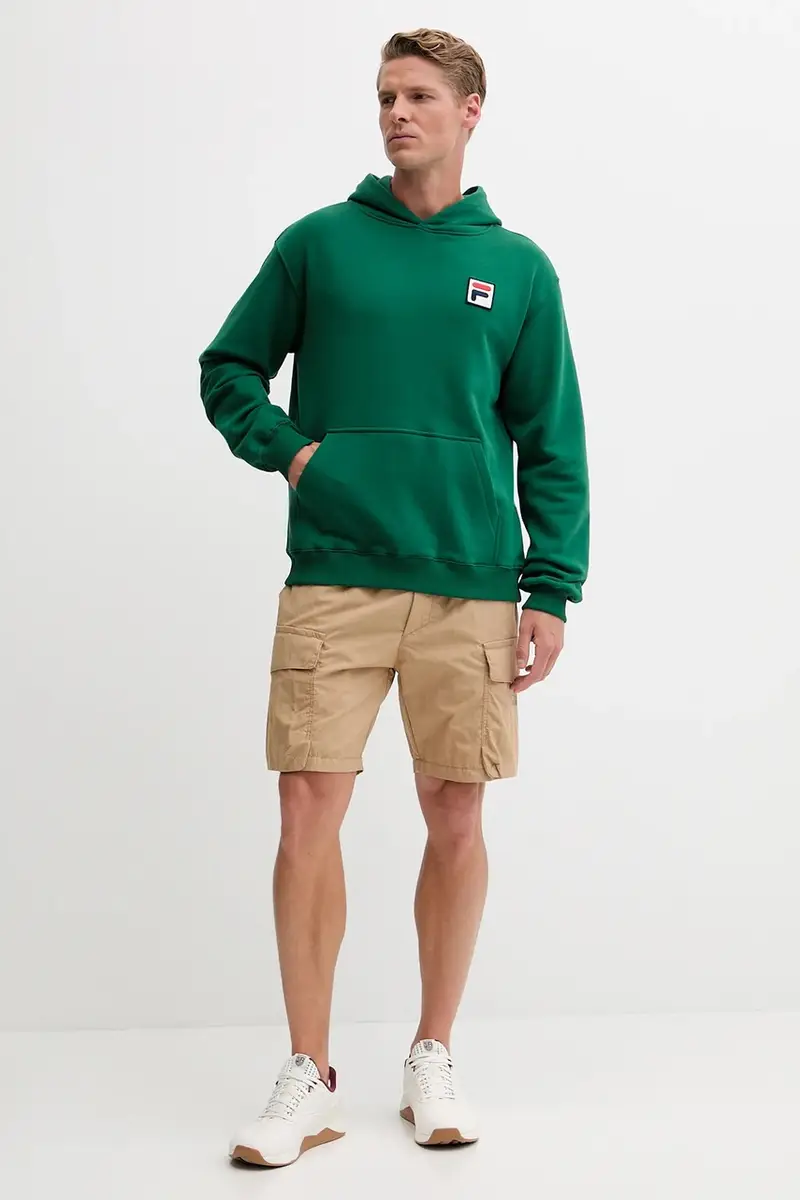 felpa Borgholm uomo colore verde con cappuccio FAU0148 miniatura 2