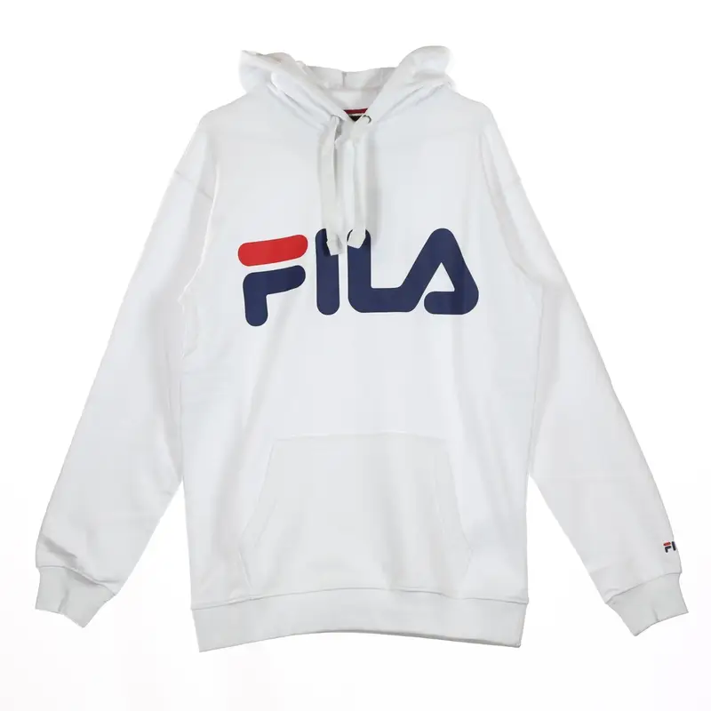 Felpa Cappuccio Uomo Classic Logo Hoody Bright White