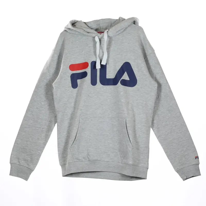 Felpa Cappuccio Uomo Classic Logo Hoody Light Grey Melange