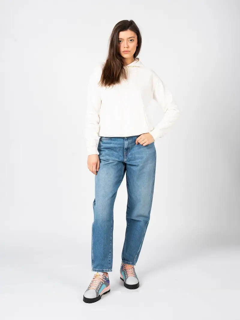 Felpa da donna con cappuccio Fila Bischkek | Fila Bianco