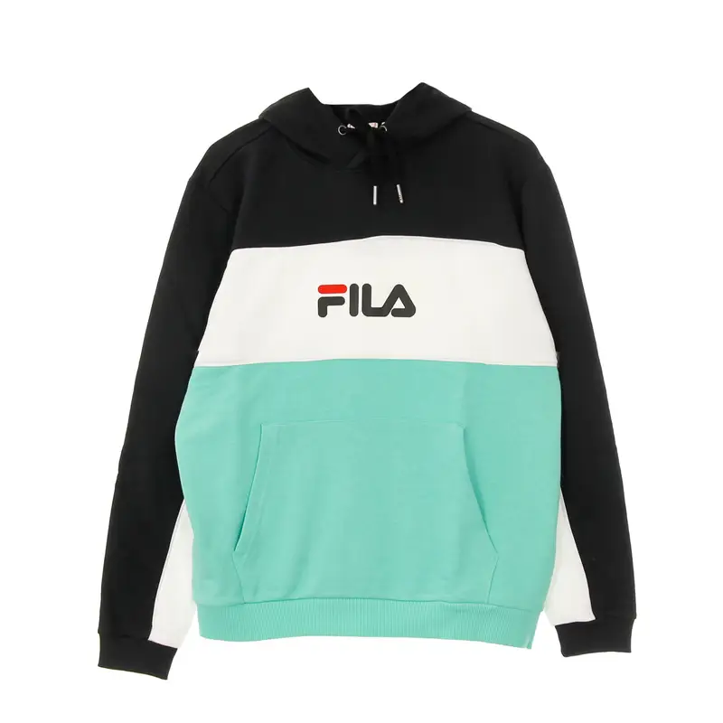 Felpa Leggera Cappuccio Uomo Analu Blocked Hoody Biscay Green/black/bright White