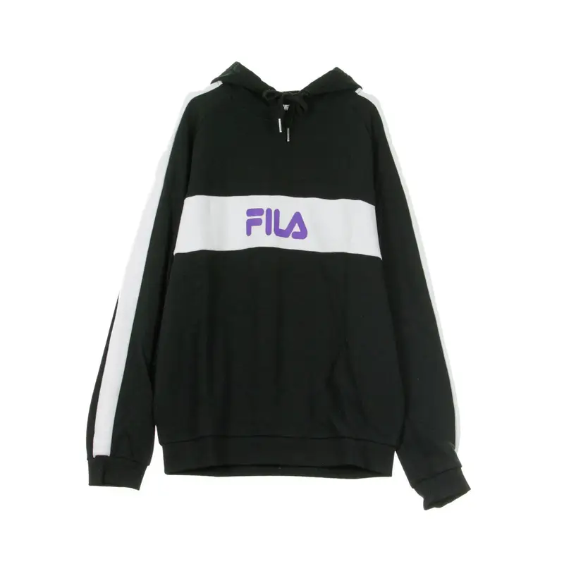 Felpa Leggera Cappuccio Uomo Jeremy Hoodie Black/bright White