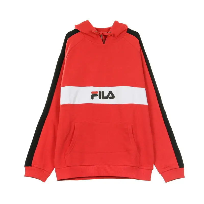 Felpa Leggera Cappuccio Uomo Jeremy True Red/bright White/black