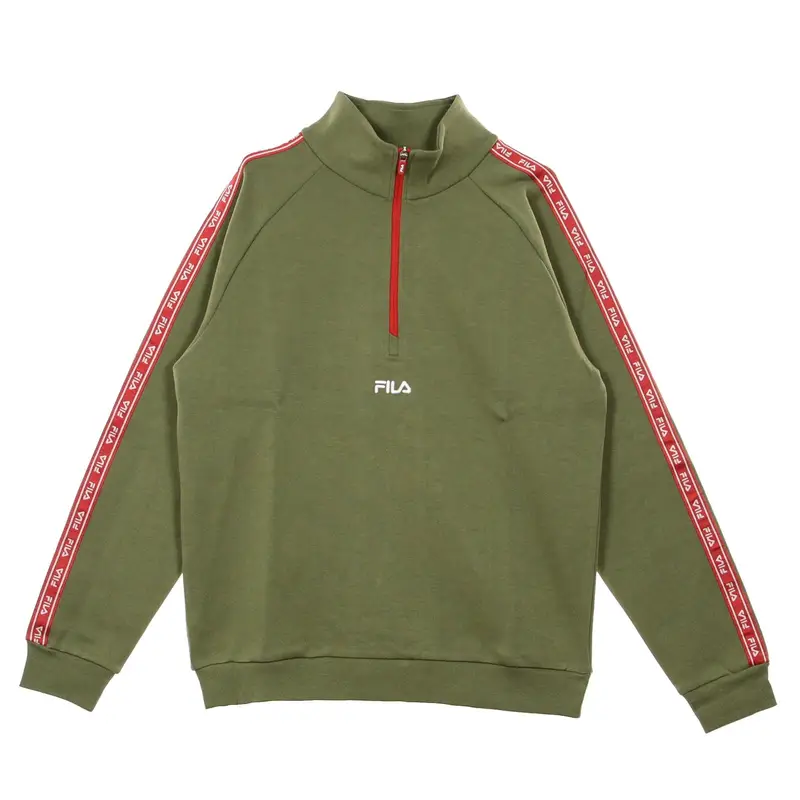 Felpa Leggera Collo Alto Uomo Udell Deep Lichen Green