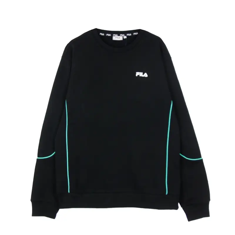 Felpa Leggera Girocollo Uomo Adil Crew Sweat Black