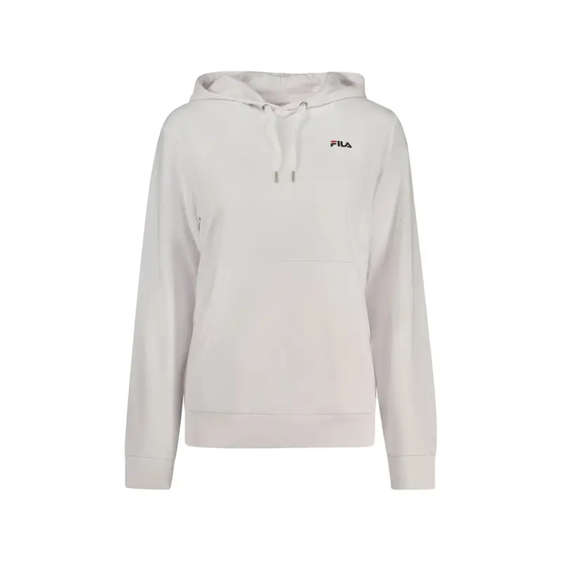 Felpa Maniche Lunghe Donna Bianca Ricamo Bianco