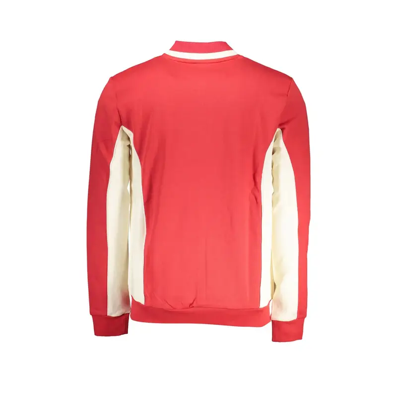 Felpa Maniche Lunghe Uomo Rossa Zip Rosso miniatura 2