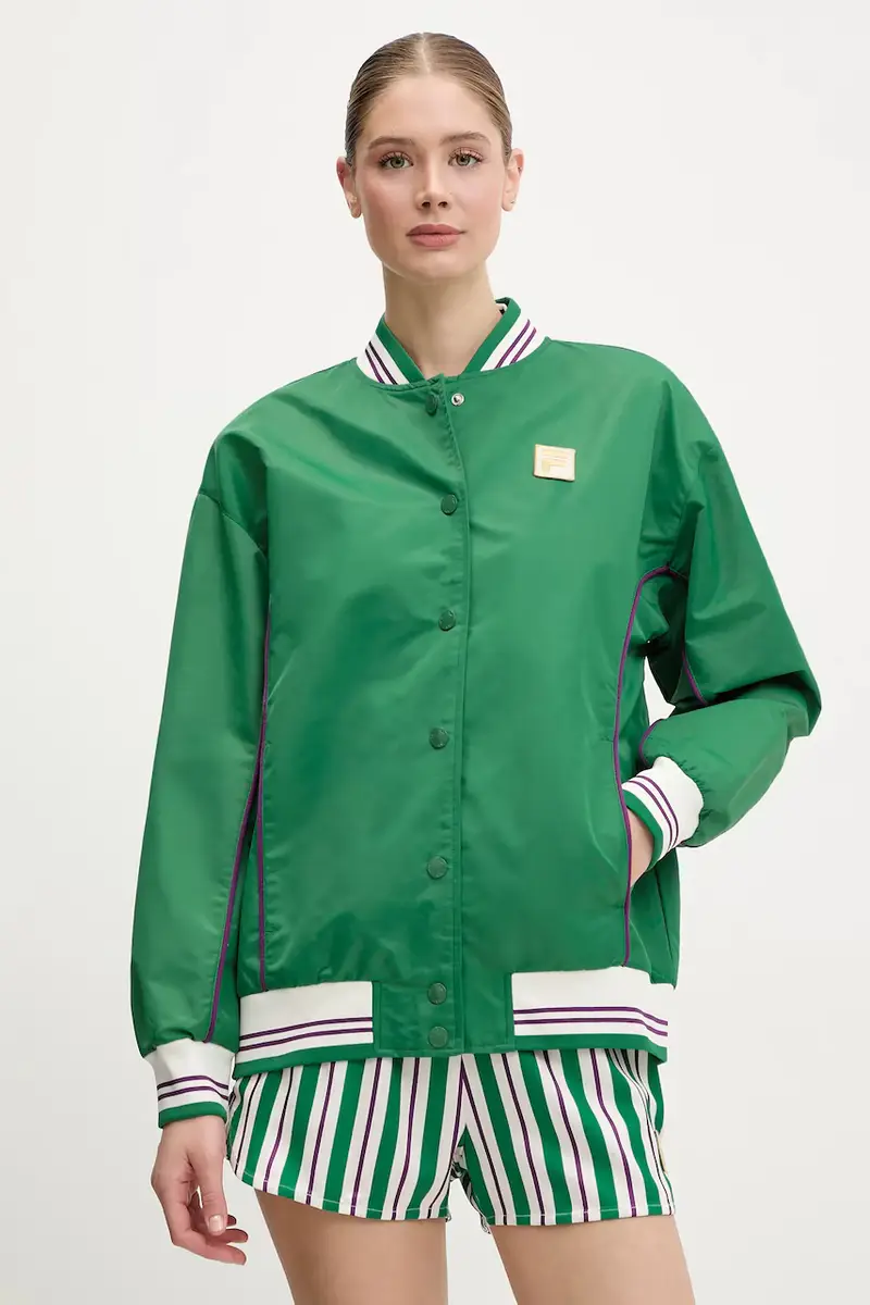 giacca bomber Leme colore verde FAW0999