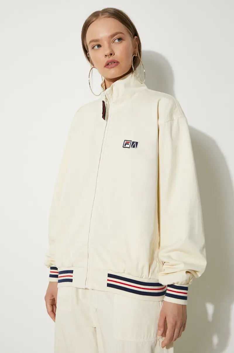 giacca in cotone Fila x Aries Track Jacket colore beige 42PS24JA010122690269