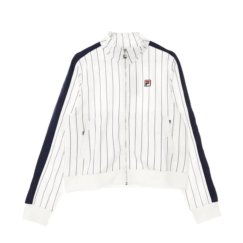 Giacca Tuta Donna Hala Aop Track Jacket Blanc De Blanc/black Iris