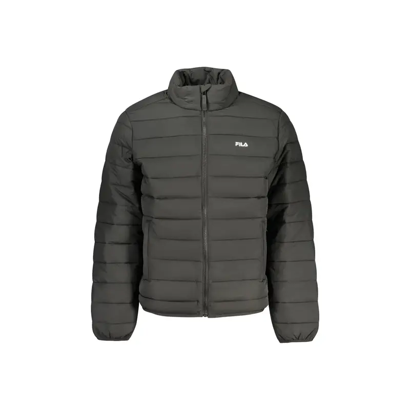 Giubbotto Uomo Nero Revello Regular Fit Logo