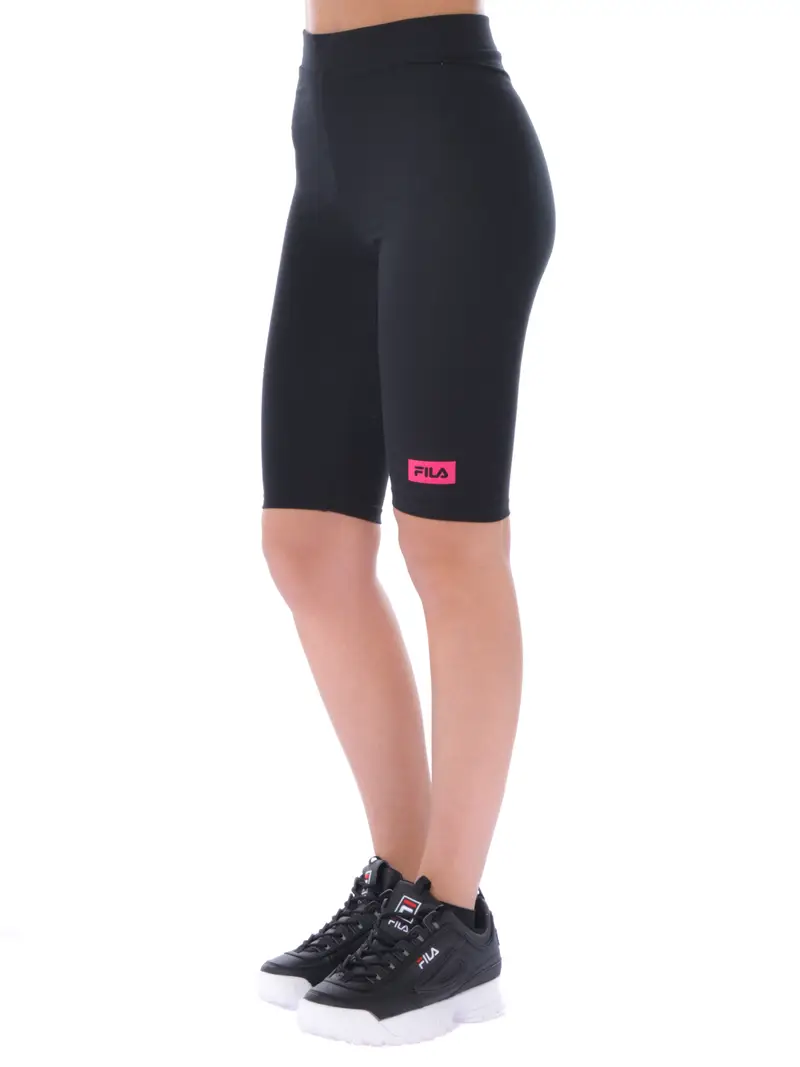 leggings corto da donna Fila con logo NERO miniatura 2