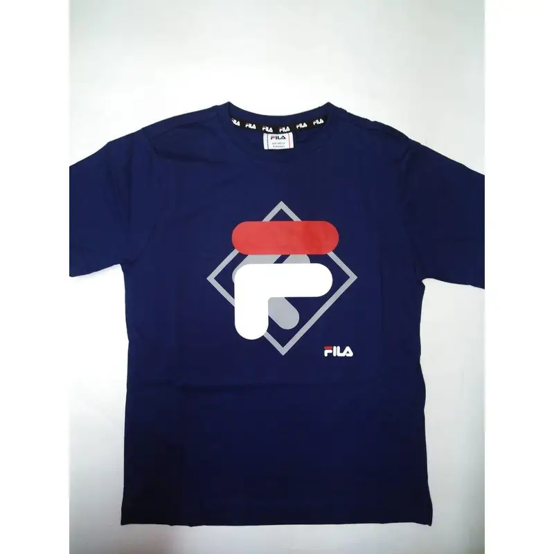 Maglia a Maniche Corte per Bambini Fila FAT0340 50001 Blu Marino | Fila Blu navy