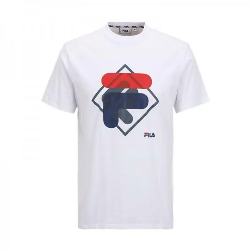 Maglia a Maniche Corte Uomo Fila FAM0447 10001 Bianco | Fila