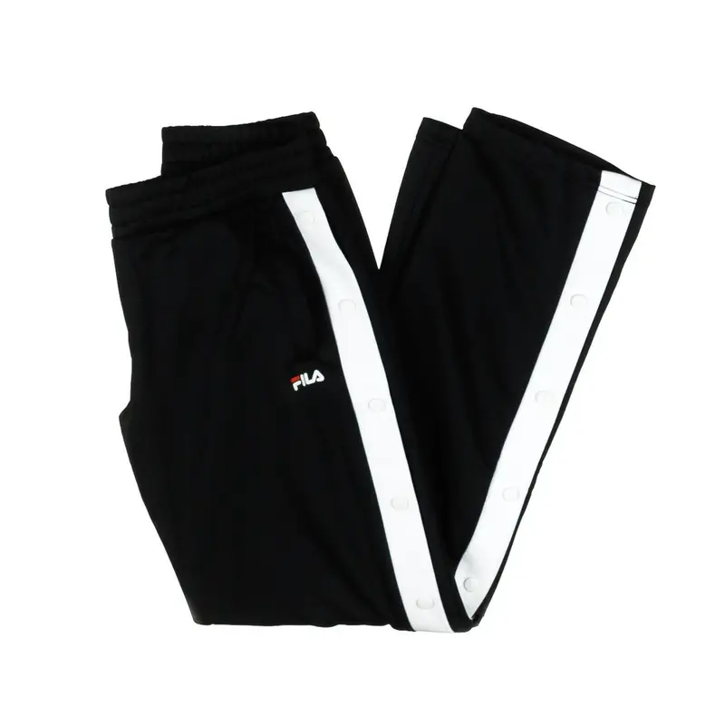Pantalone Tuta Felpato Donna Victoria Buttoned Track Black