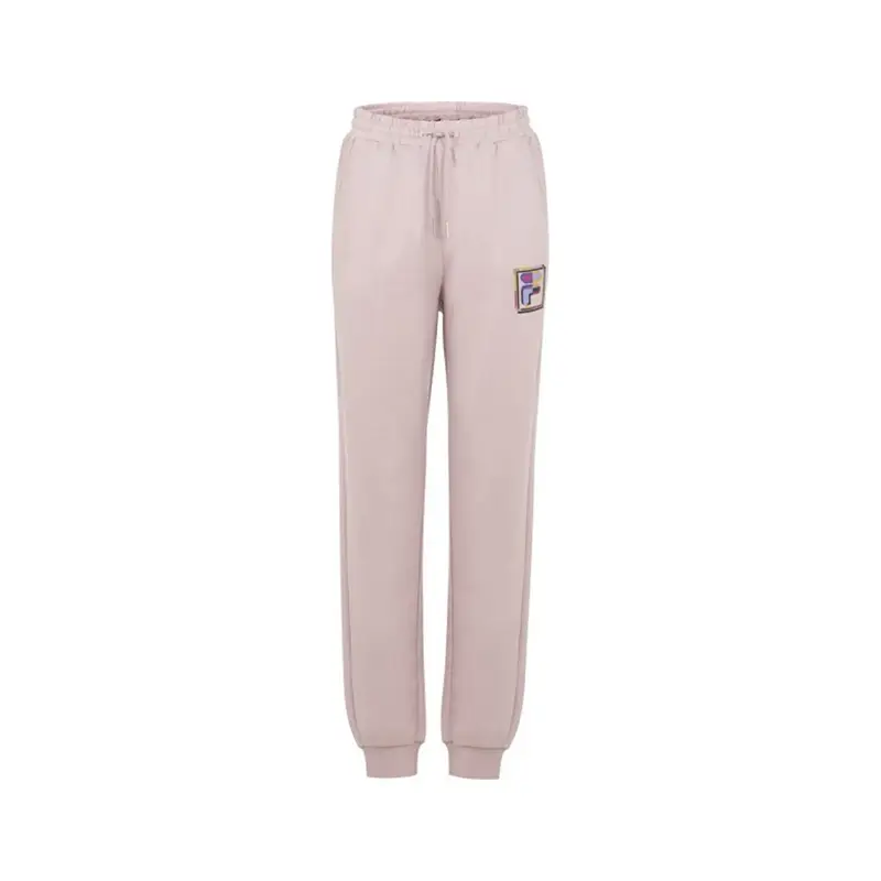 Pantaloni Con Polsino Logo Multicolore Lilla Donna S