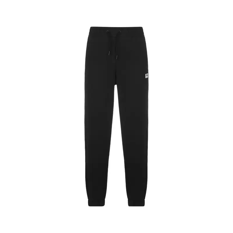 Pantaloni Con Polsino Logo Taglio Laser Nero Uomo L