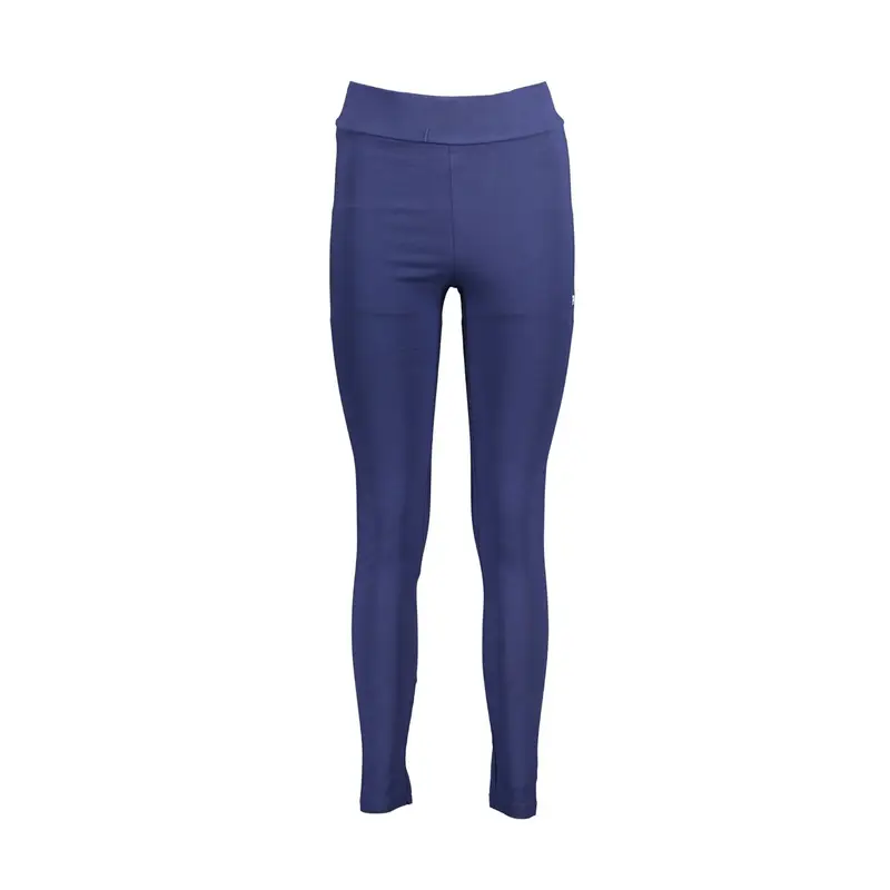 Pantaloni Leggins Donna Blu Ricamo