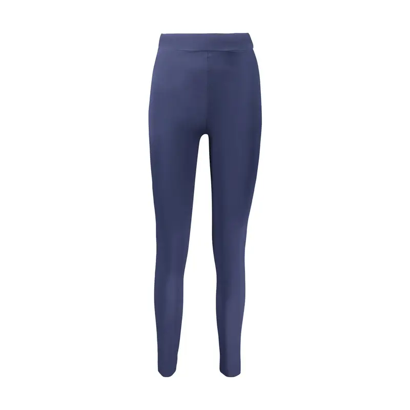 Pantaloni Leggins Donna Blu Ricamo